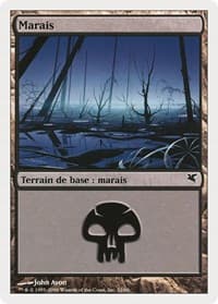 Swamp (French) - "Marais" (A32) - Magic Encyclopedia 2005 (Salvat/Hachette) - Magic: The Gathering card