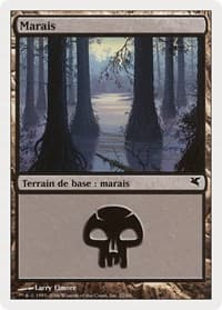 Swamp (French) - "Marais" (F22) - Magic Encyclopedia 2005 (Salvat/Hachette) - Magic: The Gathering card