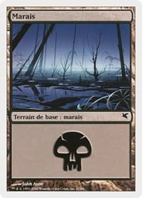 Swamp (French) - "Marais" (A21) - Magic Encyclopedia 2005 (Salvat/Hachette) - Magic: The Gathering card