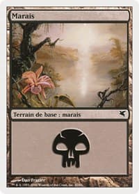 Swamp (French) - "Marais" (A20) - Magic Encyclopedia 2005 (Salvat/Hachette) - Magic: The Gathering card