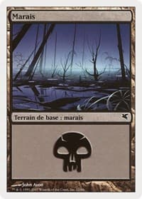 Swamp (French) - "Marais" (E12) - Magic Encyclopedia 2005 (Salvat/Hachette) - Magic: The Gathering card