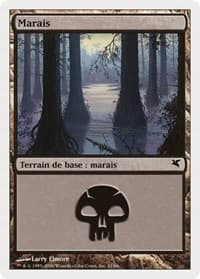 Swamp (French) - "Marais" (F11) - Magic Encyclopedia 2005 (Salvat/Hachette) - Magic: The Gathering card