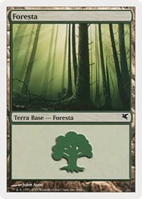 Forest (Italian) - "Foresta" (B9) - Magic Encyclopedia 2005 (Salvat/Hachette) - Magic: The Gathering card