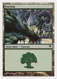 Forest (Italian) - "Foresta" (K9) - Magic Encyclopedia 2005 (Salvat/Hachette) - Magic: The Gathering card