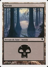 Swamp (French) - "Marais" (A11) - Magic Encyclopedia 2005 (Salvat/Hachette) - Magic: The Gathering card