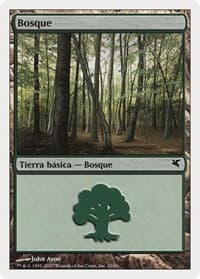 Forest (Spanish) - "Bosque" (J10) - Magic Encyclopedia 2005 (Salvat/Hachette) - Magic: The Gathering card