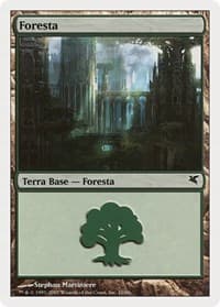 Forest (Italian) - "Foresta" (K10) - Magic Encyclopedia 2005 (Salvat/Hachette) - Magic: The Gathering card