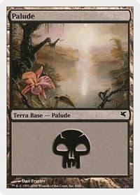 Swamp (Italian) - "Palide" (A9) - Magic Encyclopedia 2005 (Salvat/Hachette) - Magic: The Gathering card