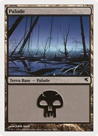 Swamp (Italian) - "Palide" (F9) - Magic Encyclopedia 2005 (Salvat/Hachette) - Magic: The Gathering card
