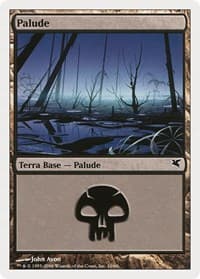 Swamp (Italian) - "Palide" (A10) - Magic Encyclopedia 2005 (Salvat/Hachette) - Magic: The Gathering card