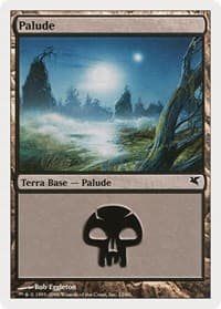Swamp (Italian) - "Palide" (A12) - Magic Encyclopedia 2005 (Salvat/Hachette) - Magic: The Gathering card