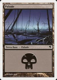 Swamp (Italian) - "Palide" (E12) - Magic Encyclopedia 2005 (Salvat/Hachette) - Magic: The Gathering card