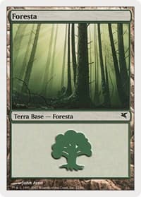 Forest (Italian) - "Foresta" (D12) - Magic Encyclopedia 2005 (Salvat/Hachette) - Magic: The Gathering card