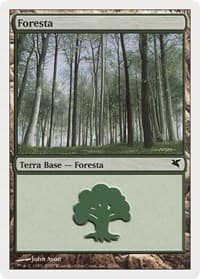 Forest (Italian) - "Foresta" (J20) - Magic Encyclopedia 2005 (Salvat/Hachette) - Magic: The Gathering card