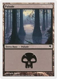 Swamp (Italian) - "Palide" (A56) - Magic Encyclopedia 2005 (Salvat/Hachette) - Magic: The Gathering card