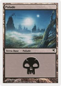 Swamp (Italian) - "Palide" (A57) - Magic Encyclopedia 2005 (Salvat/Hachette) - Magic: The Gathering card