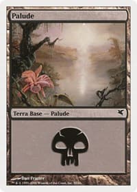 Swamp (Italian) - "Palide" (A58) - Magic Encyclopedia 2005 (Salvat/Hachette) - Magic: The Gathering card