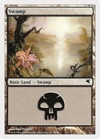 Swamp (58) - Magic Encyclopedia 2005 (Salvat/Hachette) - Magic: The Gathering card