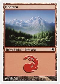 Mountain (Spanish) - "Montana" (D9) - Magic Encyclopedia 2005 (Salvat/Hachette) - Magic: The Gathering card