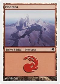Mountain (Spanish) - "Montana" (D10) - Magic Encyclopedia 2005 (Salvat/Hachette) - Magic: The Gathering card