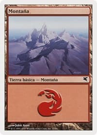 Mountain (Spanish) - "Montana" (I10) - Magic Encyclopedia 2005 (Salvat/Hachette) - Magic: The Gathering card