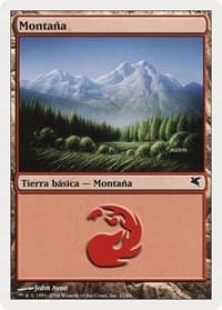Mountain (Spanish) - "Montana" (C11) - Magic Encyclopedia 2005 (Salvat/Hachette) - Magic: The Gathering card