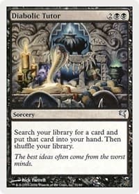 Diabolic Tutor - Magic Encyclopedia 2005 (Salvat/Hachette) - Magic: The Gathering card