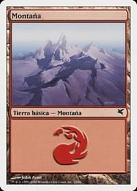 Mountain (Spanish) - "Montana" (C12) - Magic Encyclopedia 2005 (Salvat/Hachette) - Magic: The Gathering card