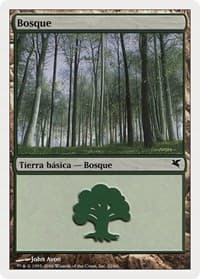 Forest (Spanish) - "Bosque" (B22) - Magic Encyclopedia 2005 (Salvat/Hachette) - Magic: The Gathering card