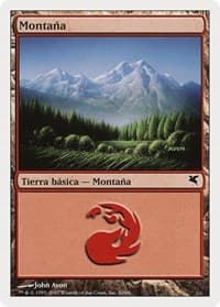 Mountain (Spanish) - "Montana" (I20) - Magic Encyclopedia 2005 (Salvat/Hachette) - Magic: The Gathering card