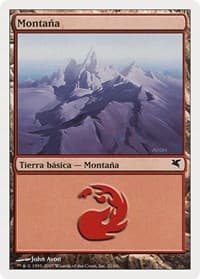 Mountain (Spanish) - "Montana" (I21) - Magic Encyclopedia 2005 (Salvat/Hachette) - Magic: The Gathering card