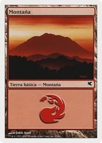 Mountain (Spanish) - "Montana" (I22) - Magic Encyclopedia 2005 (Salvat/Hachette) - Magic: The Gathering card