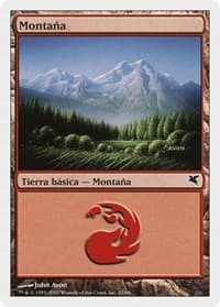 Mountain (Spanish) - "Montana" (I23) - Magic Encyclopedia 2005 (Salvat/Hachette) - Magic: The Gathering card
