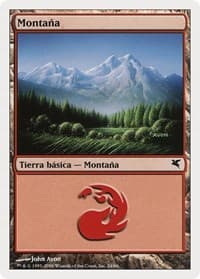 Mountain (Spanish) - "Montana" (C24) - Magic Encyclopedia 2005 (Salvat/Hachette) - Magic: The Gathering card