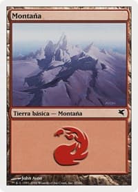 Mountain (Spanish) - "Montana" (C35) - Magic Encyclopedia 2005 (Salvat/Hachette) - Magic: The Gathering card