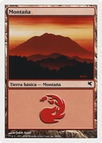 Mountain (Spanish) - "Montana" (C36) - Magic Encyclopedia 2005 (Salvat/Hachette) - Magic: The Gathering card
