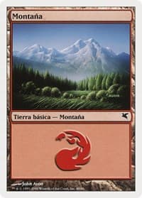 Mountain (Spanish) - "Montana" (C48) - Magic Encyclopedia 2005 (Salvat/Hachette) - Magic: The Gathering card