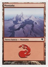 Mountain (Spanish) - "Montana" (D57) - Magic Encyclopedia 2005 (Salvat/Hachette) - Magic: The Gathering card