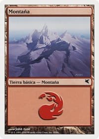Mountain (Spanish) - "Montana" (C58) - Magic Encyclopedia 2005 (Salvat/Hachette) - Magic: The Gathering card
