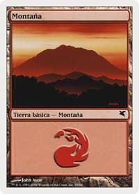 Mountain (Spanish) - "Montana" (C59) - Magic Encyclopedia 2005 (Salvat/Hachette) - Magic: The Gathering card