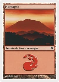 Mountain (French) - "Montagne" (D58) - Magic Encyclopedia 2005 (Salvat/Hachette) - Magic: The Gathering card