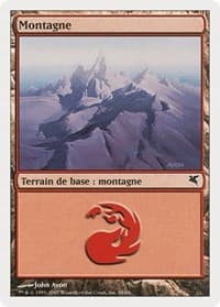 Mountain (French) - "Montagne" (C58) - Magic Encyclopedia 2005 (Salvat/Hachette) - Magic: The Gathering card