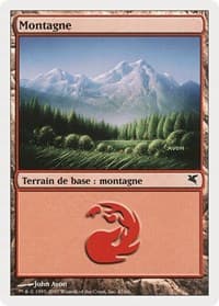 Mountain (French) - "Montagne" (D47) - Magic Encyclopedia 2005 (Salvat/Hachette) - Magic: The Gathering card