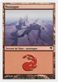 Mountain (French) - "Montagne" (I32) - Magic Encyclopedia 2005 (Salvat/Hachette) - Magic: The Gathering card
