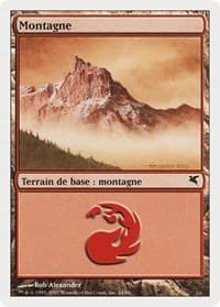 Mountain (French) - "Montagne" (I24) - Magic Encyclopedia 2005 (Salvat/Hachette) - Magic: The Gathering card