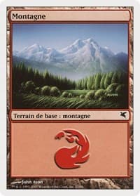Mountain (French) - "Montagne" (I23) - Magic Encyclopedia 2005 (Salvat/Hachette) - Magic: The Gathering card