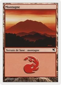 Mountain (French) - "Montagne" (I22) - Magic Encyclopedia 2005 (Salvat/Hachette) - Magic: The Gathering card