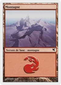 Mountain (French) - "Montagne" (I21) - Magic Encyclopedia 2005 (Salvat/Hachette) - Magic: The Gathering card