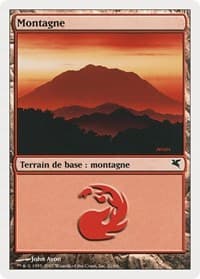 Mountain (French) - "Montagne" (D21) - Magic Encyclopedia 2005 (Salvat/Hachette) - Magic: The Gathering card