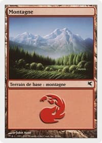 Mountain (French) - "Montagne" (I20) - Magic Encyclopedia 2005 (Salvat/Hachette) - Magic: The Gathering card